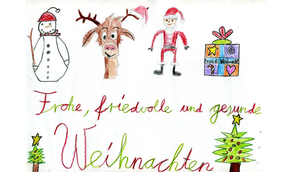 Enya Siegel hat bereits bei einer früheren Malaktion ihre Weihnachtswünsche auf den Punkt gebracht. Foto: Archiv