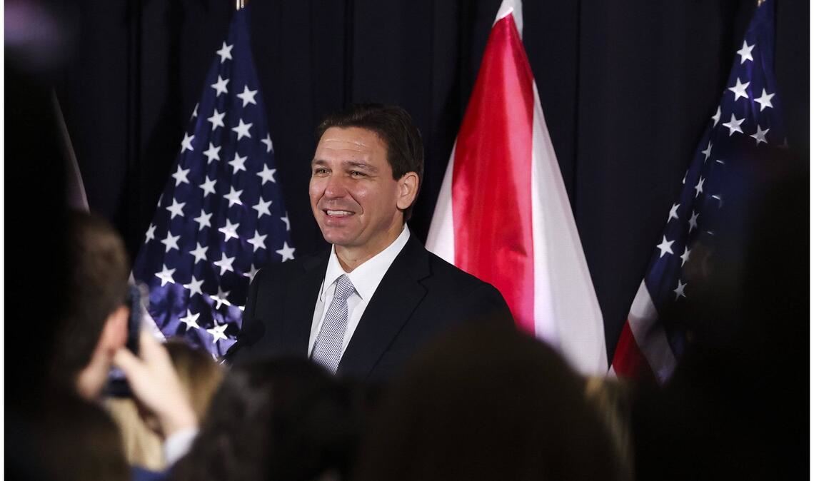 Er gilt als Star der Republikaner in den USA: Floridas Gouverneur Ron DeSantis.