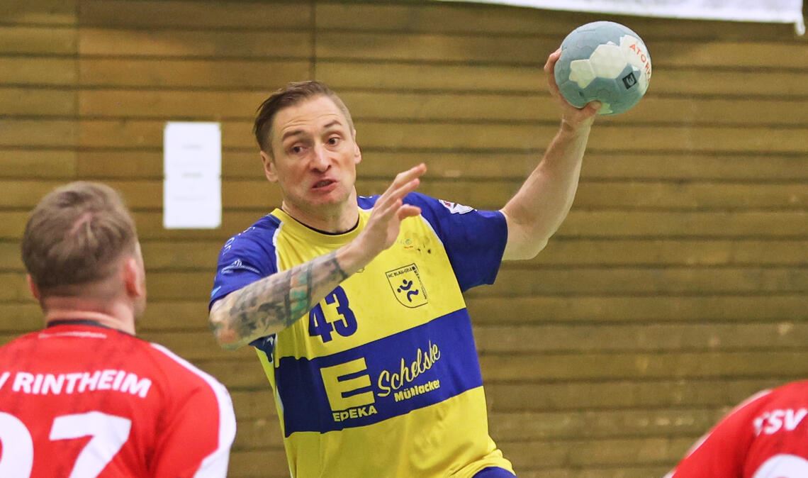 Erfolg für Carl Reiß und den HC Blau-Gelb Mühlacker. Foto: Müller