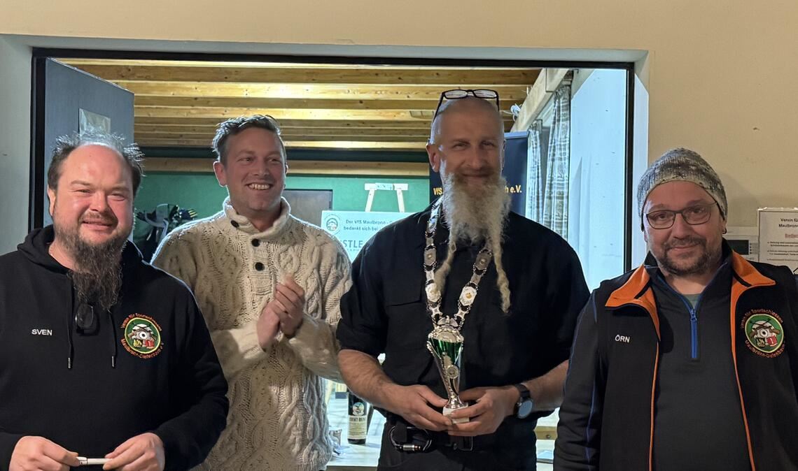 Erfolgreich ins neue Jahr gestartet: Sven Reinisch, Gregor Lang, Martin Waldherr und Björn Riexinger (v.li.). Foto: privat