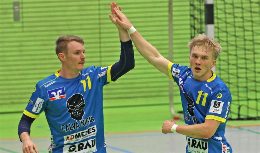 Erfolgreiche SG-Spieler mit je sechs Treffern: Tim Ganz (li., ) und Jona Mauch.
