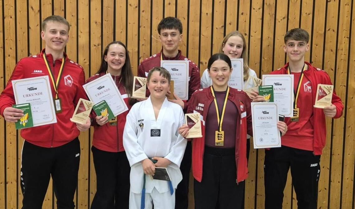 Erfolgreiche Teilnehmer: die Taekwondo-Kämpferinnen und Kämpfer aus Mühlacker. 