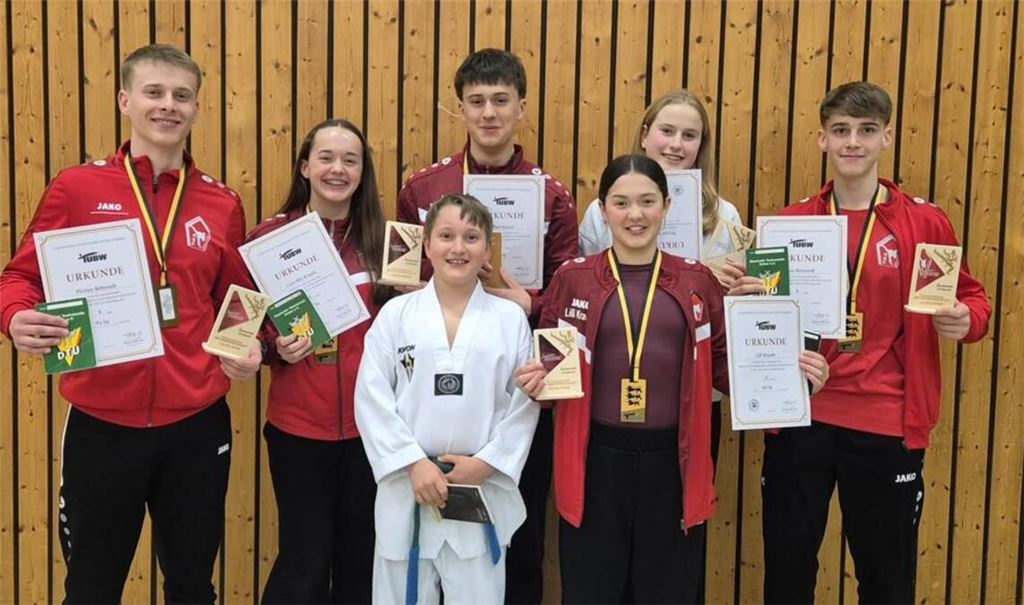 Erfolgreiche Teilnehmer: die Taekwondo-Kämpferinnen und Kämpfer aus Mühlacker. 