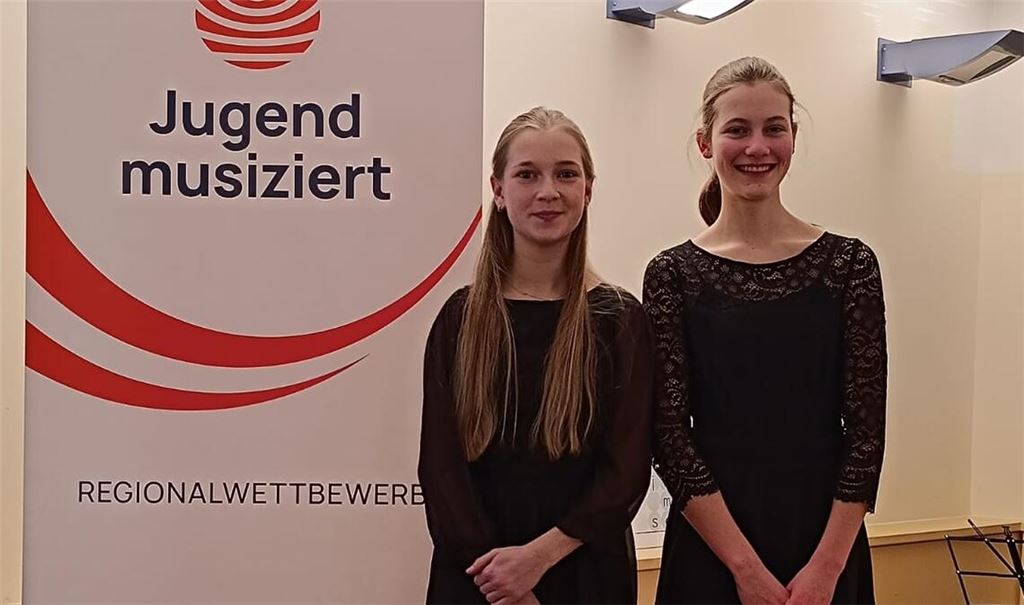 Erfolgreicher Auftritt: Marie Scheffel (li.) und Pauline Heinrich. Foto: privat