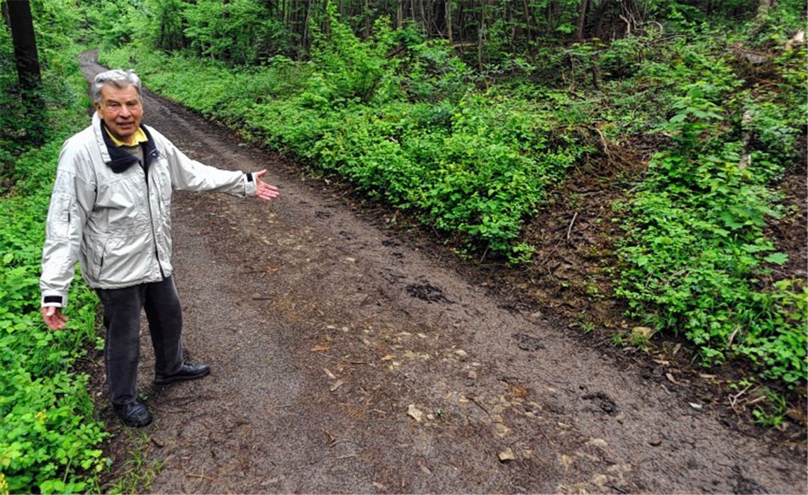 Erfolgreicher Einsatz von Hermann Gommel: Der Weg wird nicht geschottert.