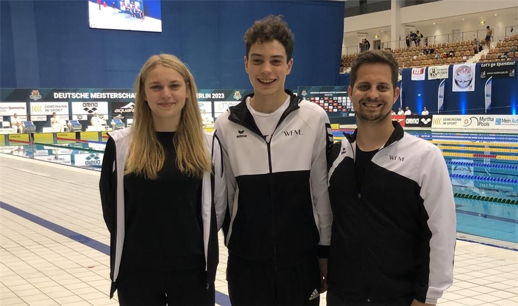 Erfolgreiches Trio: Mara Budimlić , Florian Kreisl und Trainer Maximilian Haase. Foto: privat