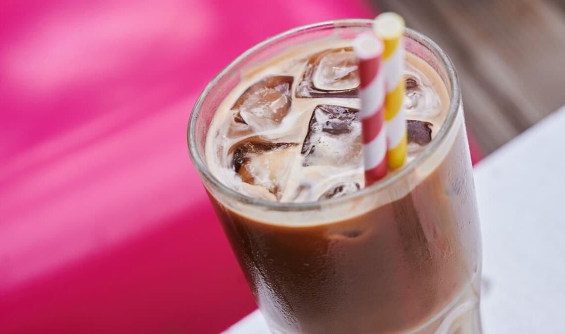 Erfrischender Eiskaffee für die heiße Jahreszeit.