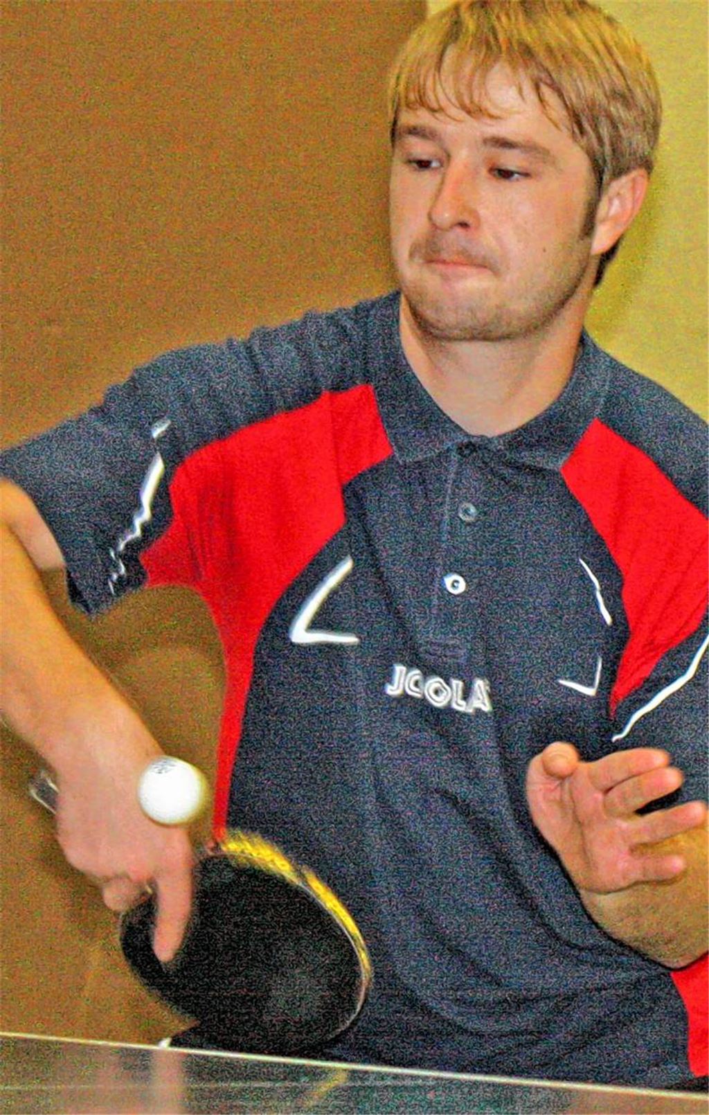 Erik Hartmann vom TTV Knittlingen erwartet nach der Meisterschaft in der Kreisliga 3 nun eine schwierige Saison in der Bezirksklasse. Foto: Westermann