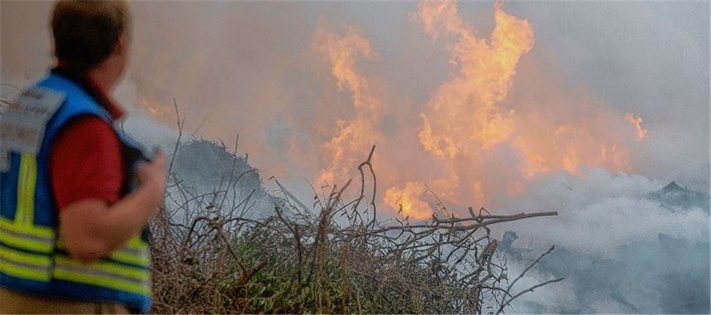 Häckselplatz nach Brand wieder geöffnet