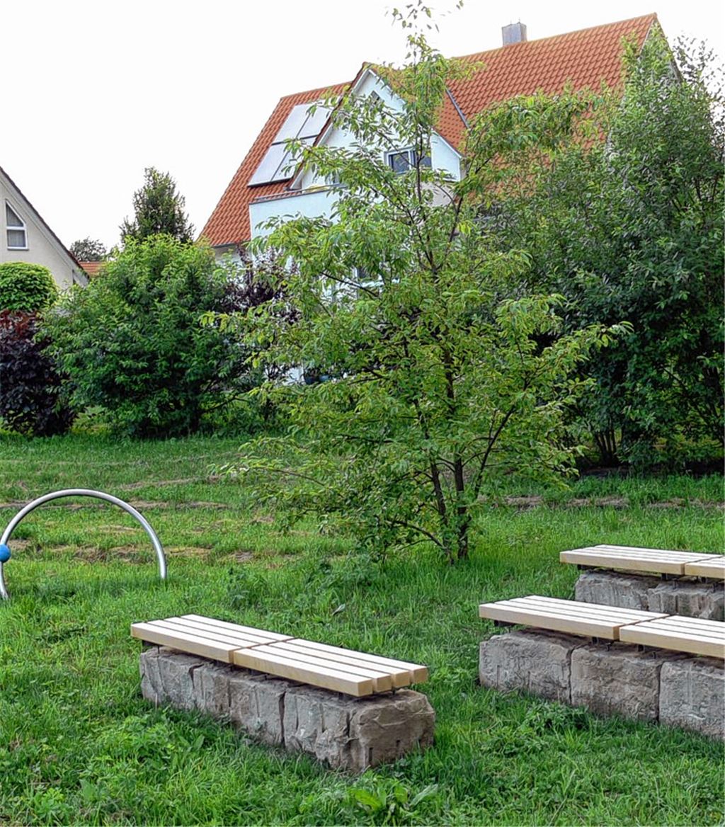 Erklärungsbedürftig? Der Gemeinschaftsplatz beim Baugebiet Lämmerfeld.