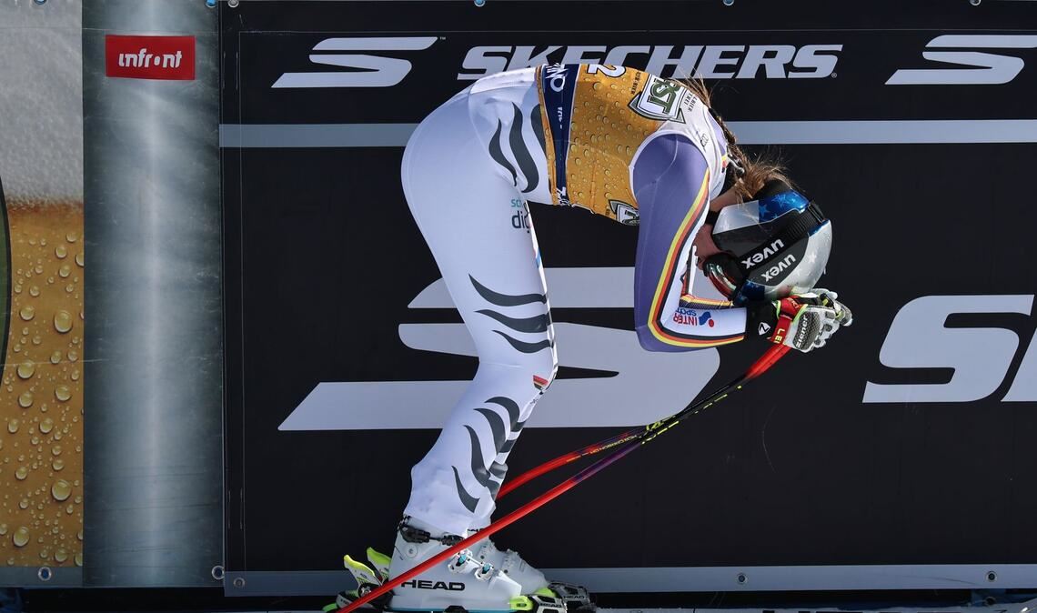 Erlebte wechselhafte Tage in Val di Fassa: Emma Aicher.