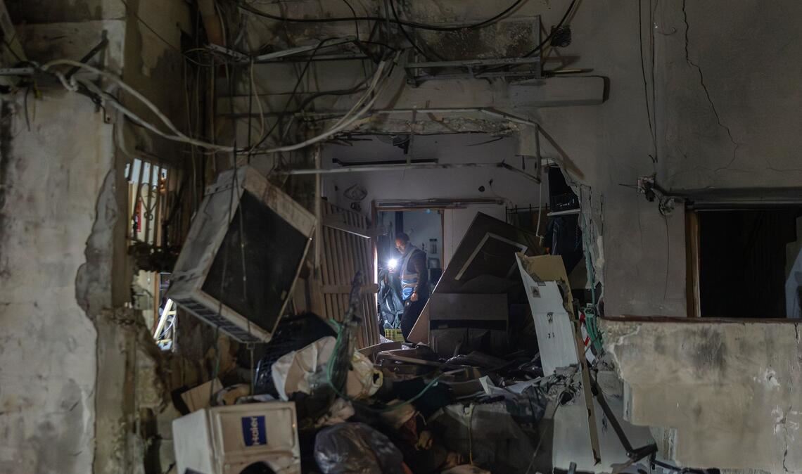 Erneut trafen iranische Raketen Ziele in Israel.