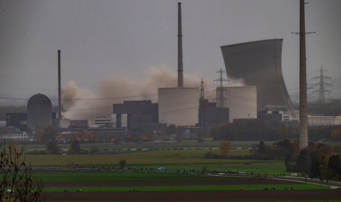 Erst fiel der linke Turm, dann der rechte.