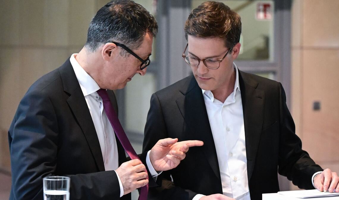 Erste Annäherung nach der Landtagswahl: Die Verhandlungen zwischen Cem Özdemir (links) und Manuel Hagel kommen  voran.