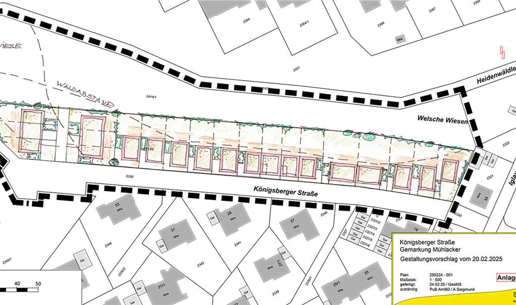 Erster Entwurf: So oder so ähnlich könnte die neue Bebauung entlang der Königsberger Straße aussehen. Grafik: Stadt Mühlacker