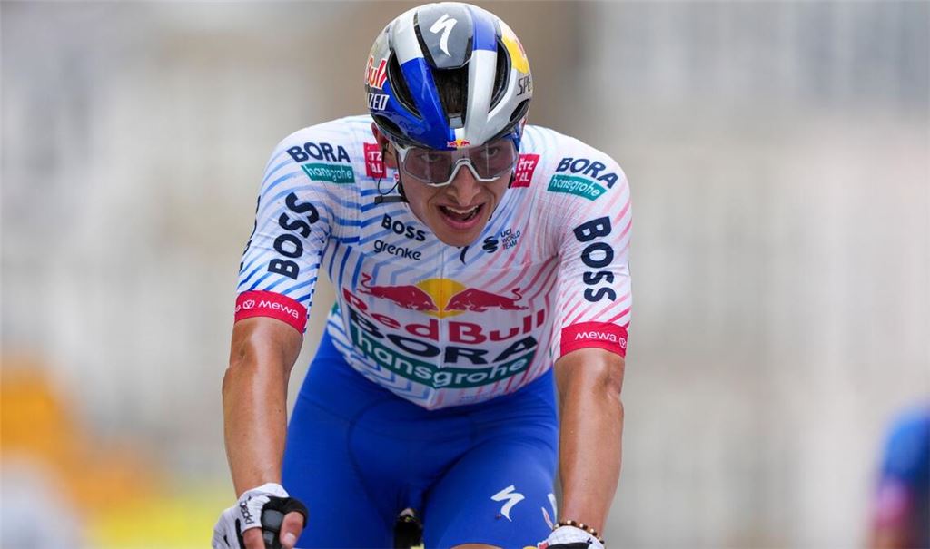 Erstmals bei der Tour dabei und direkt im Rampenlicht: Florian Lipowitz.