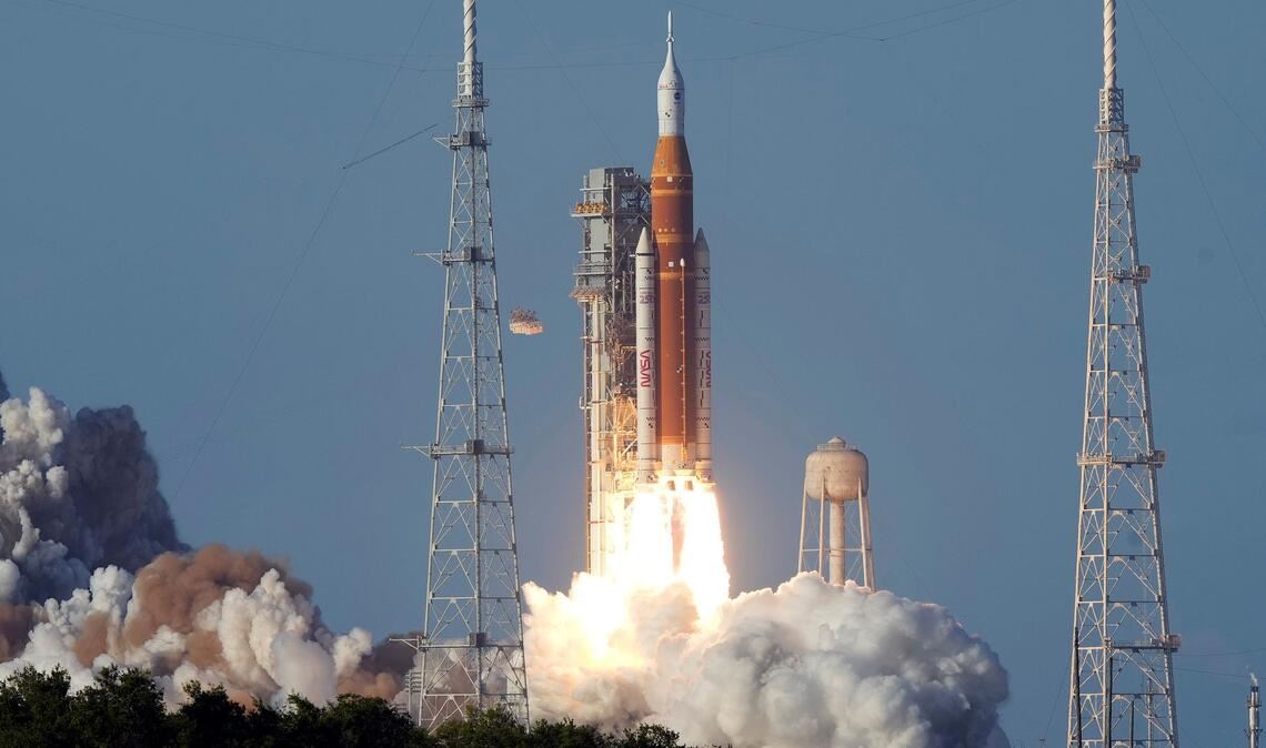 Erstmals seit mehr als 50 Jahren sind wieder Menschen auf dem Weg zum Mond.D