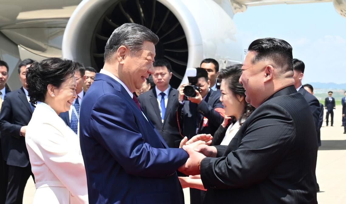 Es ist das erste Mal seit sieben Jahren, dass Chinas Staatschef Xi Jinping die nordkoreanische Hauptstadt besucht.