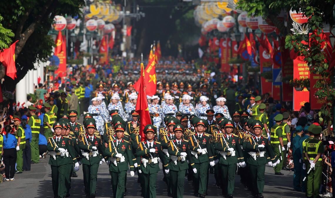 Vietnam inszeniert prächtige Parade zum 80. Nationalfeiertag Es war die größte Militärparade in Vietnam seit Jahrzehnten.