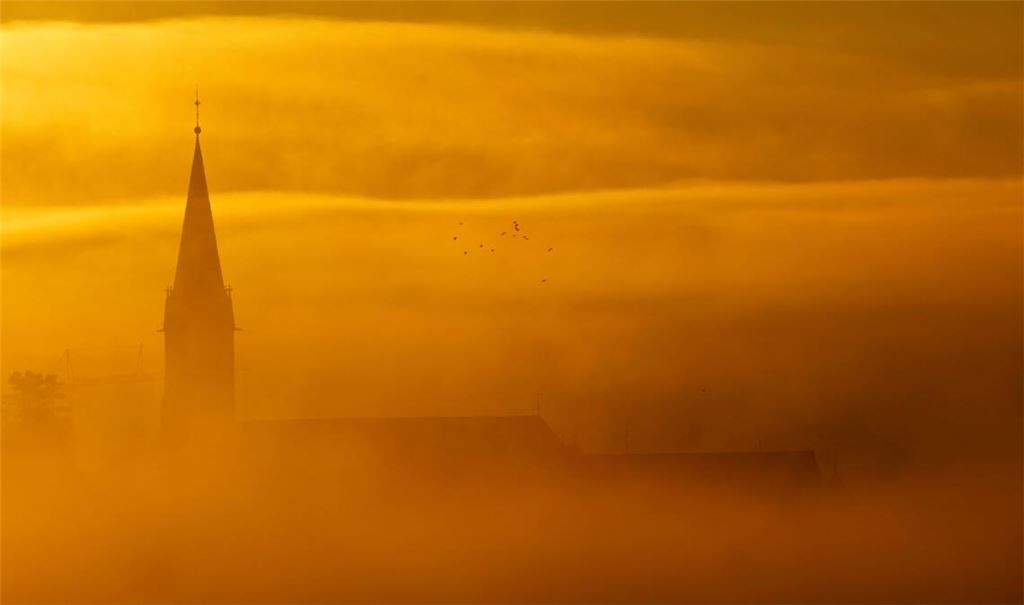 Es wird neblig am Wochenende.