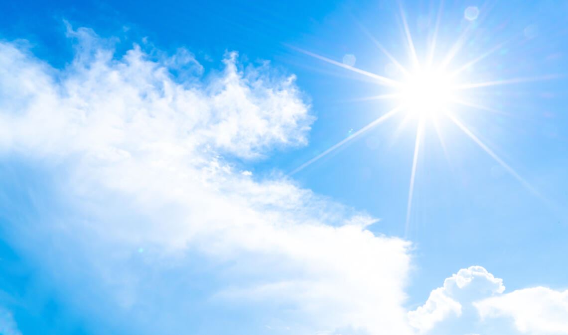 Der Sommer kommt nochmal zurück Es wird nochmal sonnig diese Woche.
