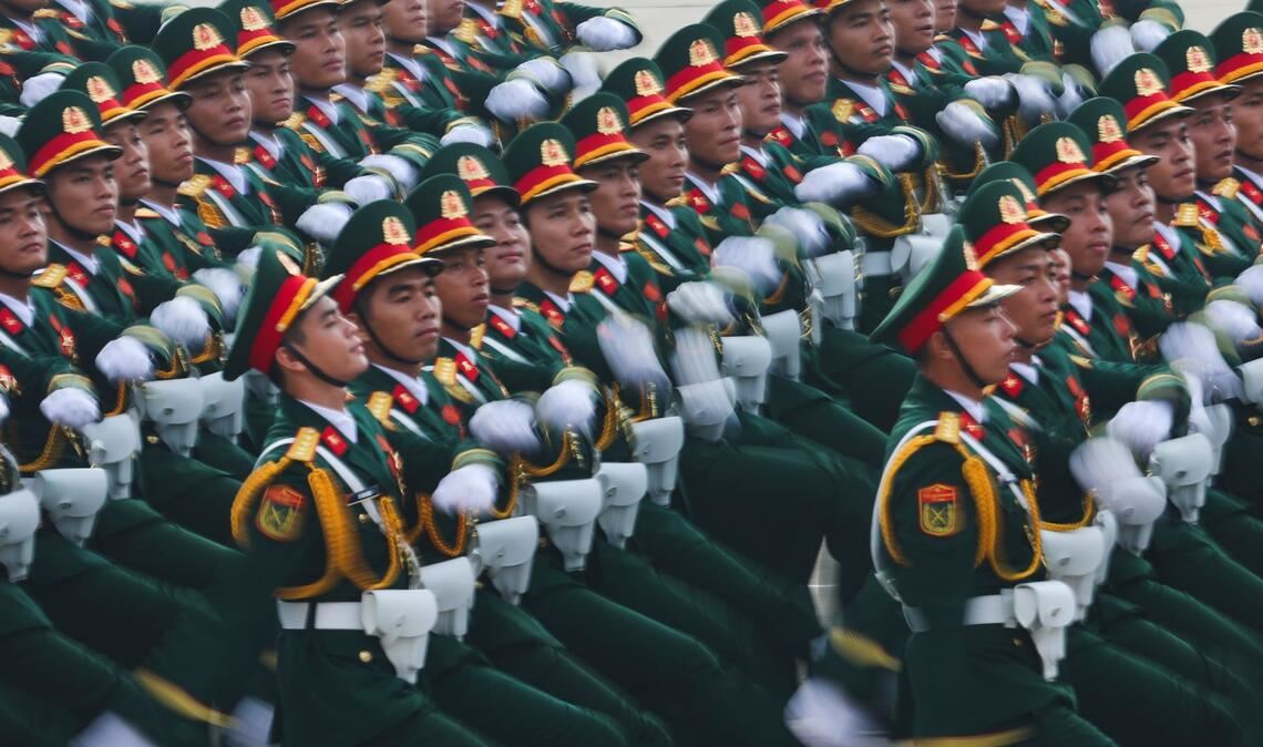 Vietnam inszeniert prächtige Parade zum 80. Nationalfeiertag Etwa 16.000 Soldatinnen und Soldaten nahmen teil.