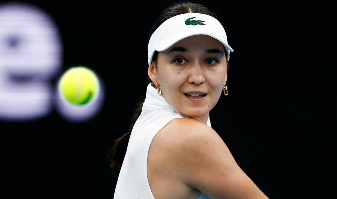 Eva Lys in Aktion beim United Cup in Sydney.