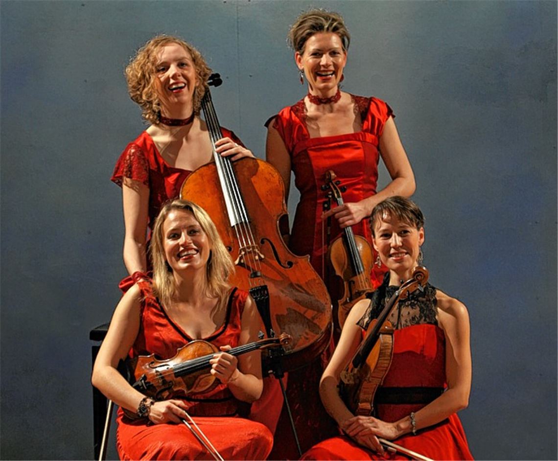 Extravagantes Programm: die „Lady Strings“ beim Vaihinger Kultursommer.