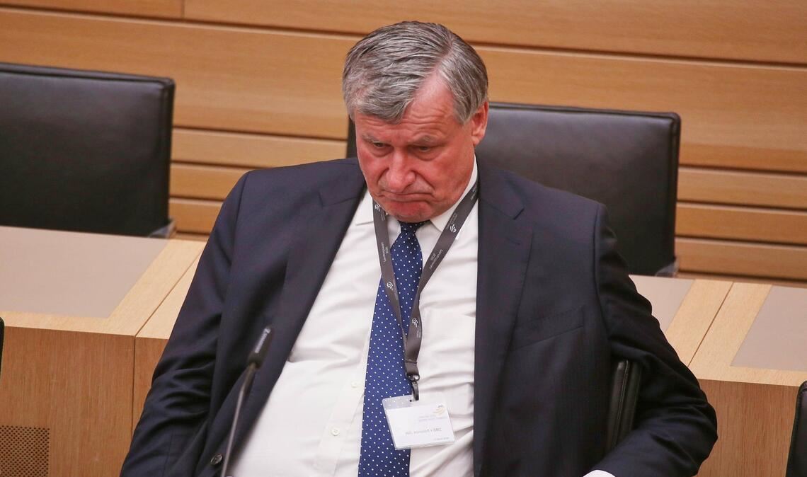 FDP-Chef Hans-Ulrich Rülke am Wahlabend.