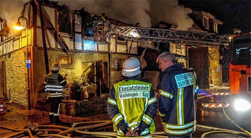 Fachwerkhaus in Flammen