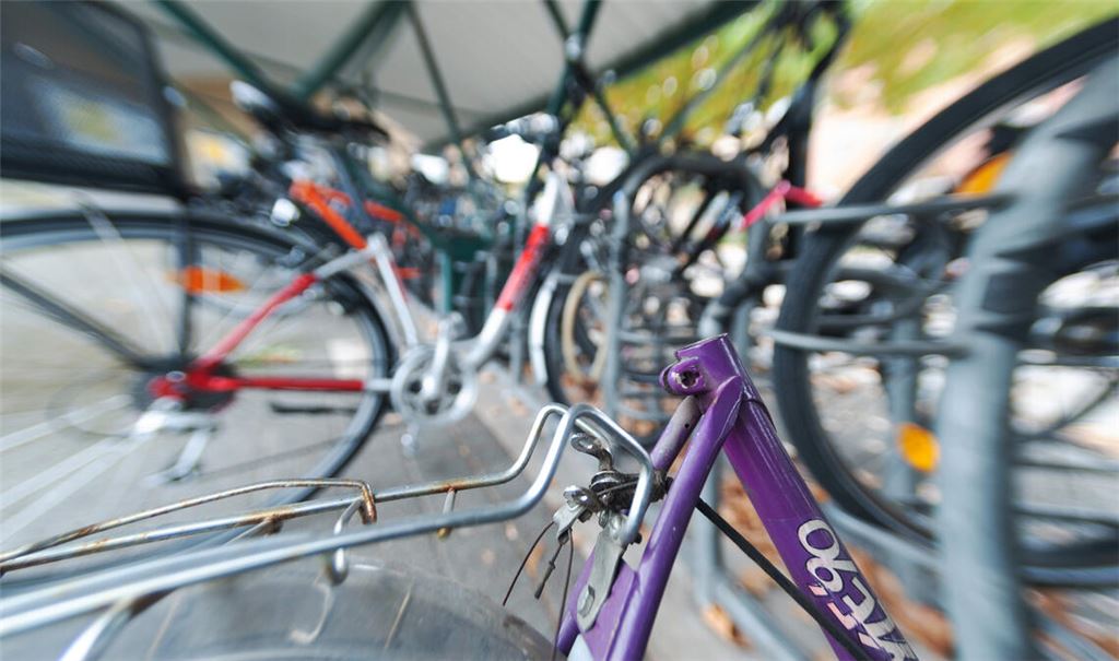 Fahrräder werden am Bahnhof nicht jeden Tag gestohlen – zumal an öffentlich gut einsehbarer Stelle. Wie ein Prozess vor dem Maulbronner Amtsgericht zeigt, schützen manchmal auch die soziale Kontrolle und ein Schloss nicht vor Diebstahl. Foto: vh