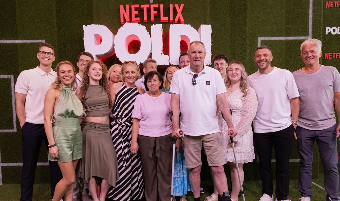 Familienmensch und Fußballer: die Podolskis bei der Premiere in Köln. (Archivbild)