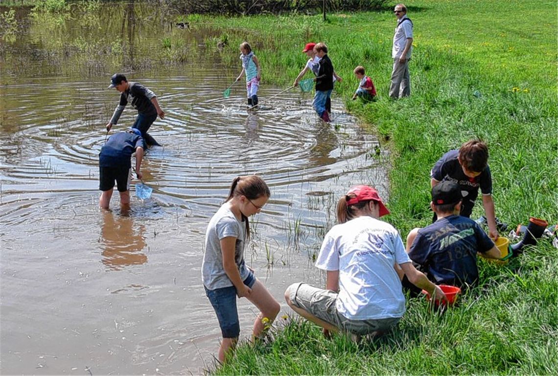 Familientag des Albvereins am Füllmenbacher Hof – mit einem Naturerlebnis für Kinder und einem kleinen Festakt mit Alphornbläsern.