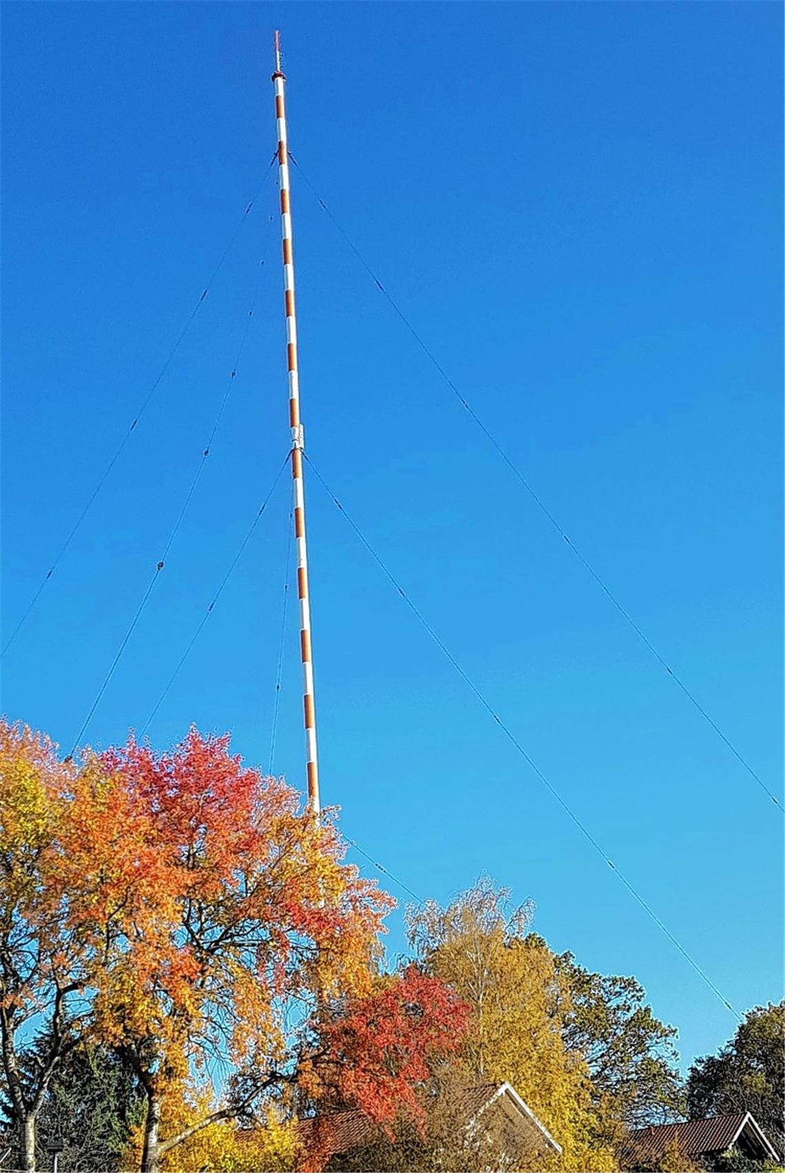 Farbenspiel mit Sender – aber wie lange noch?Leserfoto: Gudrun Schiller