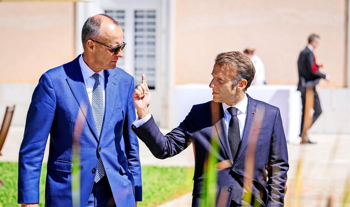 Feiern und arbeiten: Friedrich Merz zu Gast bei Emmanuel Macron