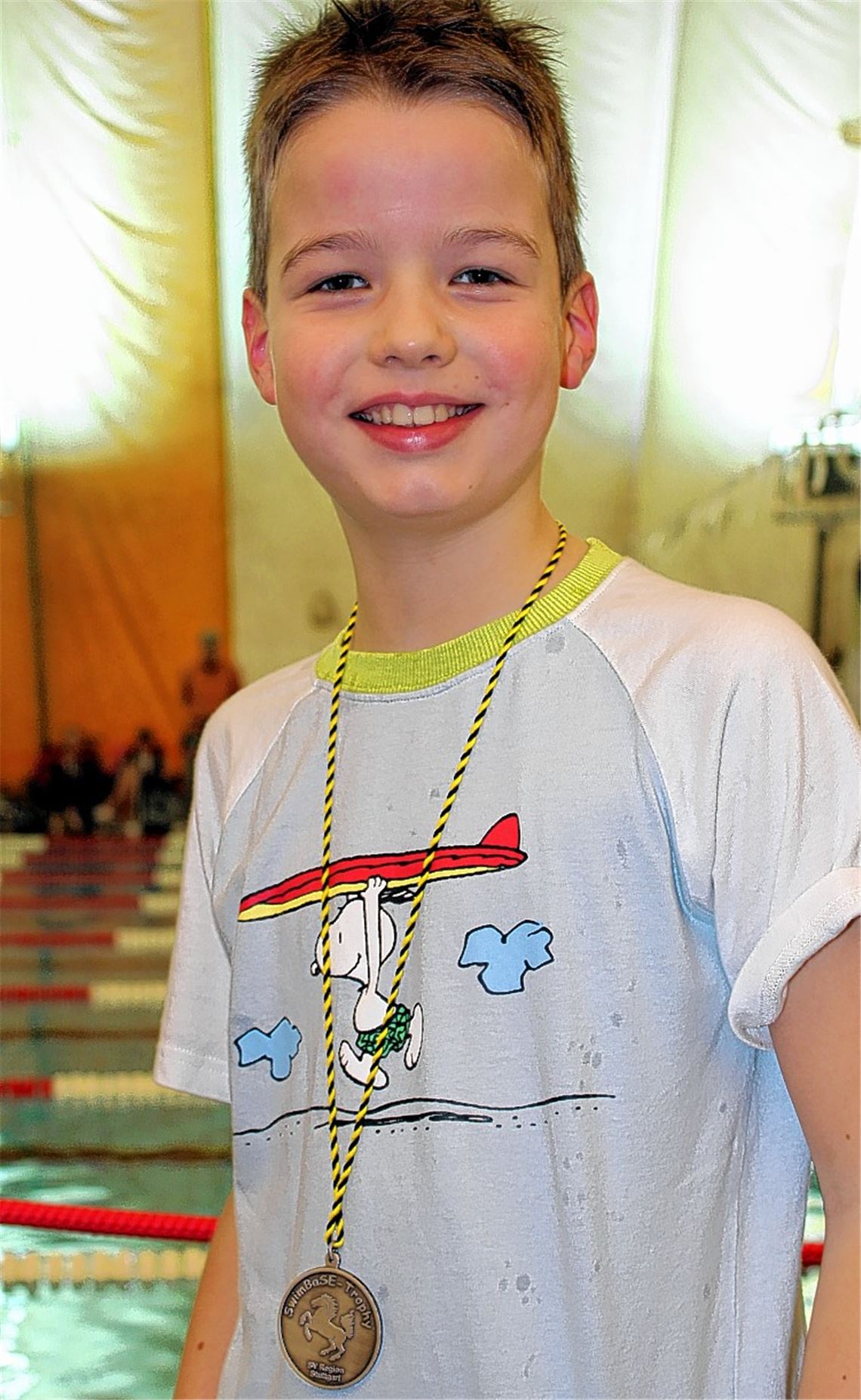 Ferdinand Schütz wird im Jahrgang 2004 Zweiter über 100 Meter Brust. Foto: privat