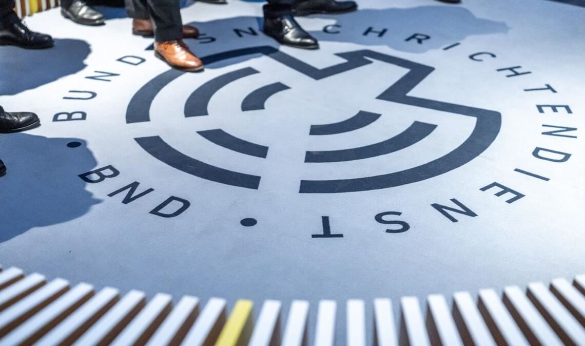 Festakt zum 70. Jubiläum in der Zentrale des deutschen Auslandsgeheimdienstes BND.