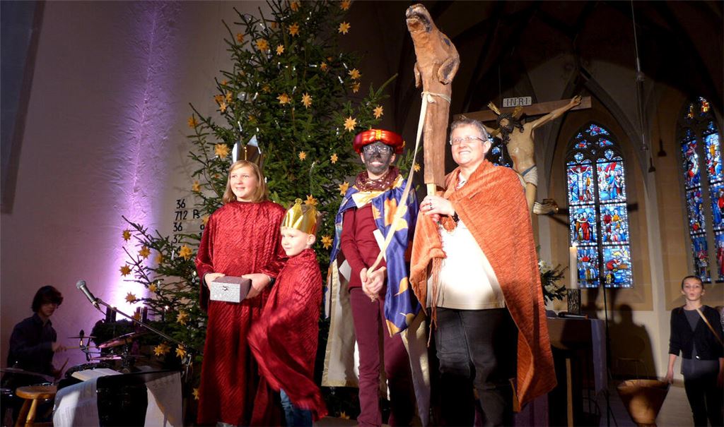 Feste Größe: Alexandra Müller (re.) bei der Aufführung im vergangenen Jahr. Fotos: Stahlfeld