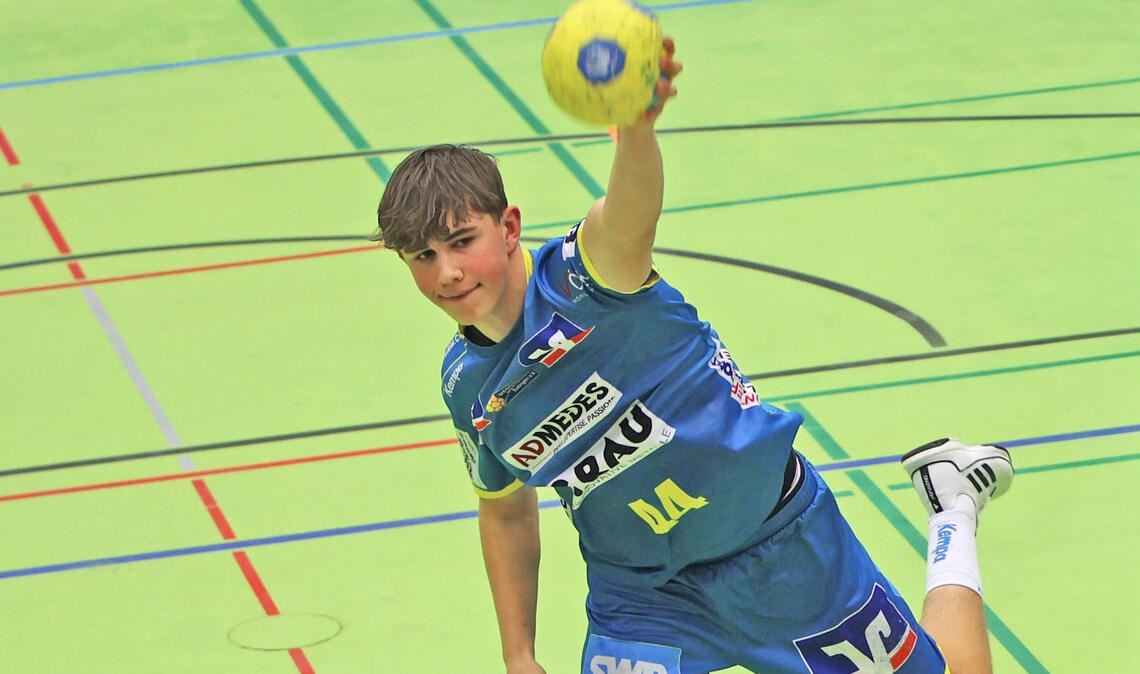 Finn Meißner ist mit drei Treffern am Erfolg beteiligt. Foto: Müller