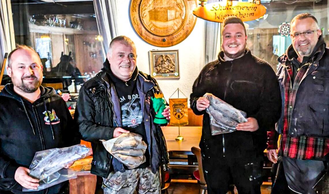 Forellen für die Sieger des „Königsbüffel-Schießen“ des SSV Wiernsheim. Foto: privat