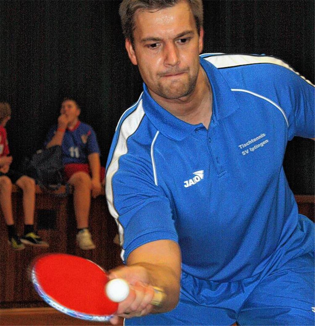 Frank Soyka spielt für Iptingen an Position eins und wäre auch in einer SG Großglattbach-Iptingen ein Kandidat für die erste Mannschaft. Foto: Westermann