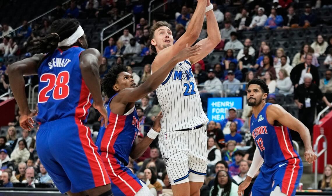 Franz Wagner tat sich mit den Magic in Detroit schwer.