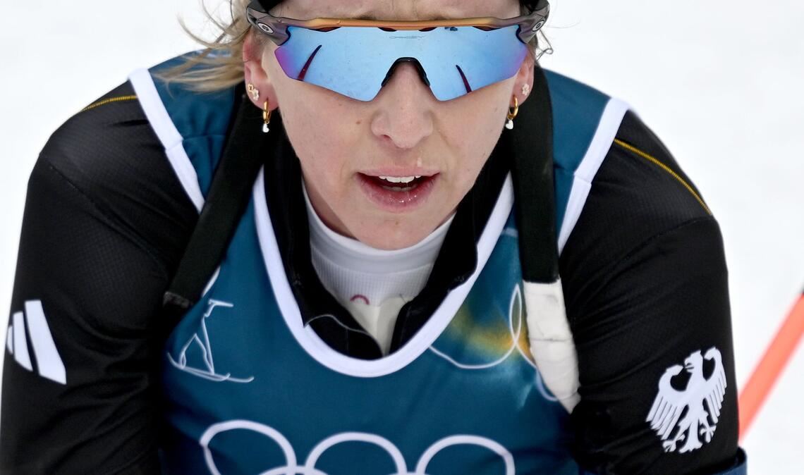 Franziska Preuß hat ihre Medaillenchancen vergeben.
