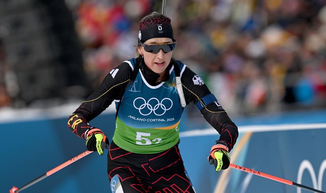 Franziska Preuß musste den nächsten Rückschlag am Schießstand hinnehmen.