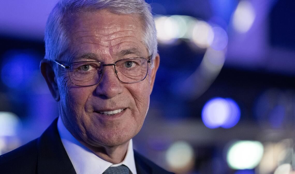 Fraport-Chef Schulte eröffnet das dritte Terminal des Frankfurter Flughafens.