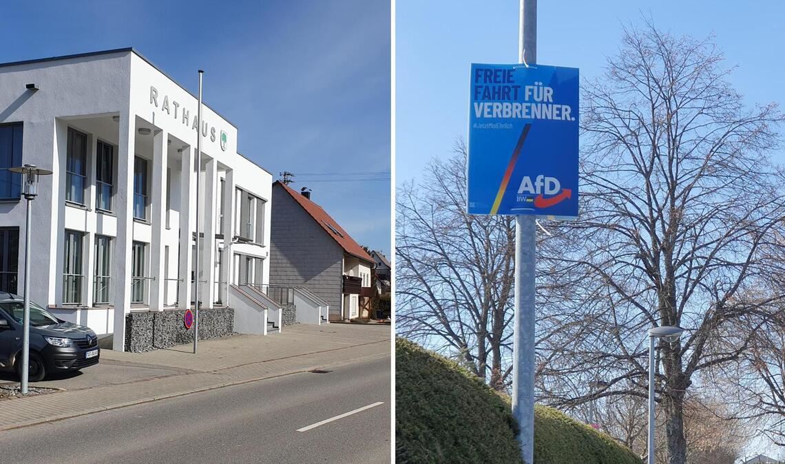 Freie Fahrt für Verbrenner – die AfD hofft auf verunsicherte Wähler in Bubsheim.