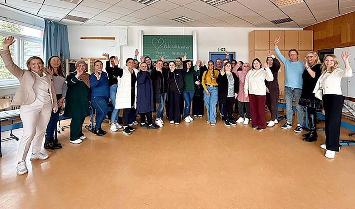 Freude an der Schanzschule über das neue Angebot von „Golden Hearts“. Foto: privat