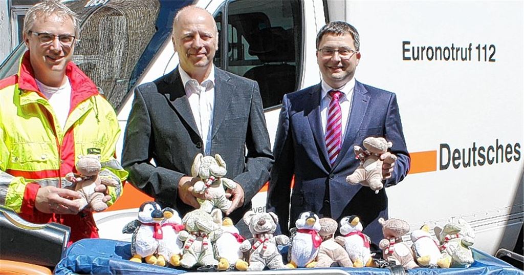 Kleine Stofftiere spenden Kindern Trost