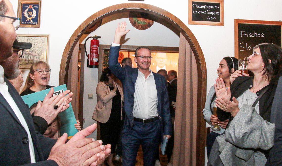Freut sich über sein persönliches Ergebnis im Wahlkreis: der CDU-Politiker Gunther Krichbaum. Ob es wieder für den Bundestag reicht, bleibt bis Redaktionsschluss unklar. Foto: Wacker