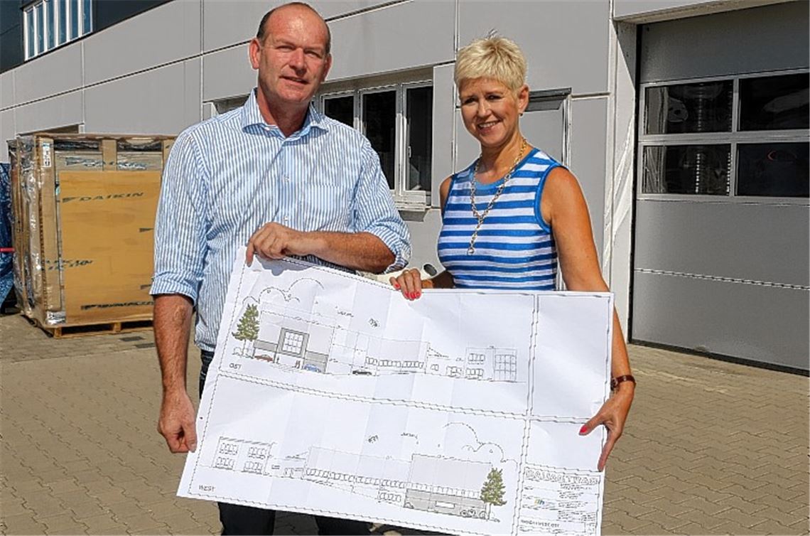 Firma Heidinger plant Erweiterungsbau